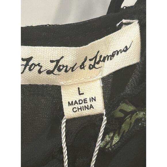 NWT For Love & lemons Cherry Mini Dress size L - Picture 2 of 7